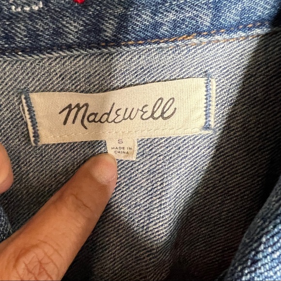 Madewell The Oversized Jean Jacket in Capstone Wash Blue - Picture 15 of 16